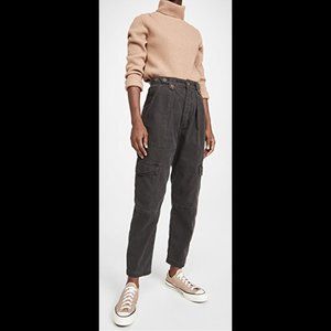 Agolde Mila High Rise Utility Tapered Pant, Foliage, NWT Size 32